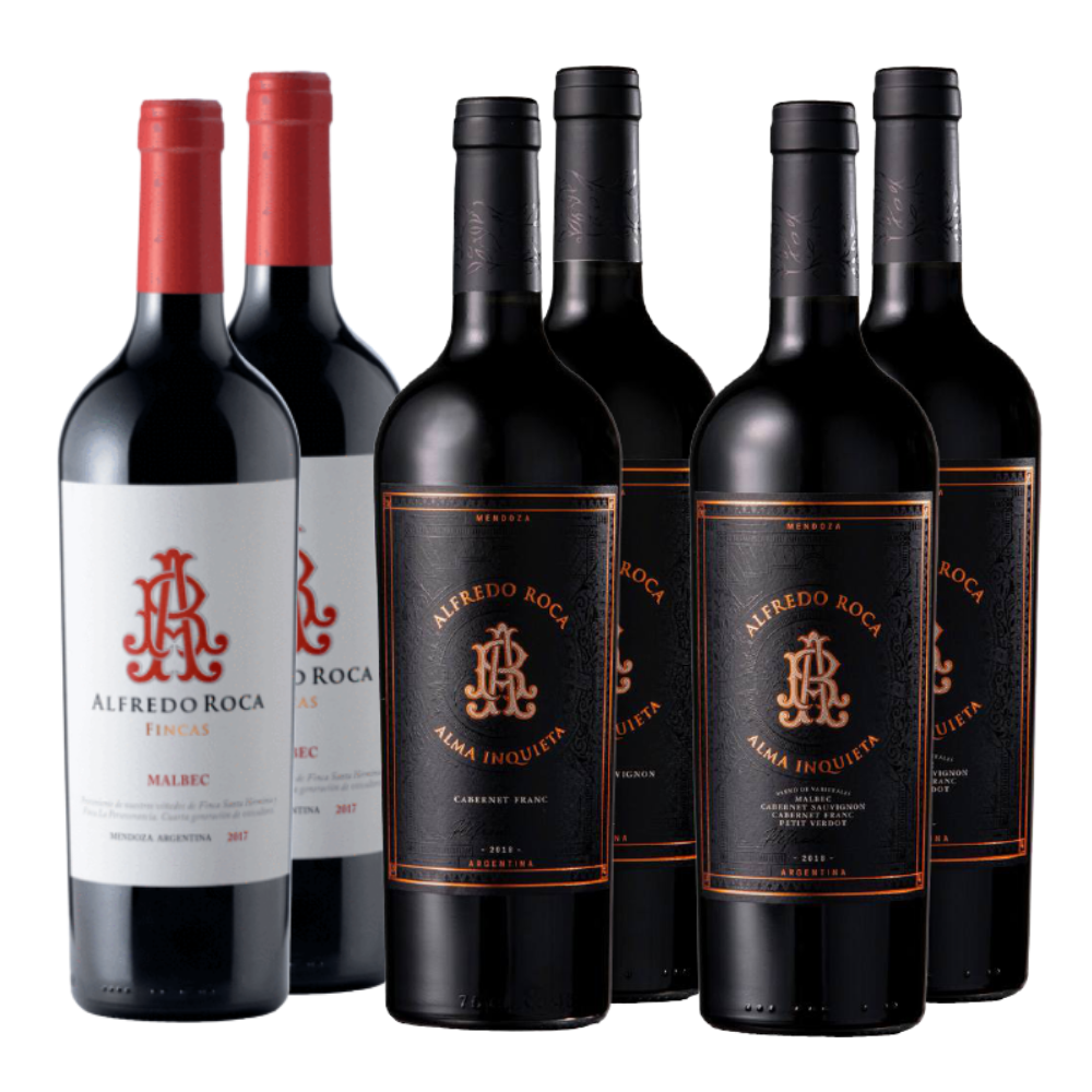 Mix Nuestros Cabernets - 2 Fincas Cabernet Sauvignon - 2 Alma Inquieta Cabernet Sauvignon - 2  Alma Inquieta Cabernet Franc